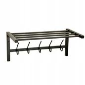 Wieszaki i stojaki - Wieszak Na Ubrania Wiszący Z Półką Loft Kołki W Zestawie Polski Produkt - miniaturka - grafika 1