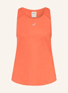 Asics Top Do Biegania Road orange - Koszulki i topy damskie - miniaturka - grafika 1