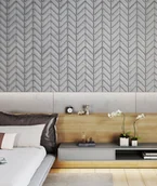 Elewacje - 93,9x60 cm VT - PB47 (B15 czarny) JODEŁKA - Panel dekor 3D beton architektoniczny - miniaturka - grafika 1