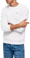 Bluzy męskie - Pepe Jeans Shane Bluza męska, Biały, XS - miniaturka - grafika 1
