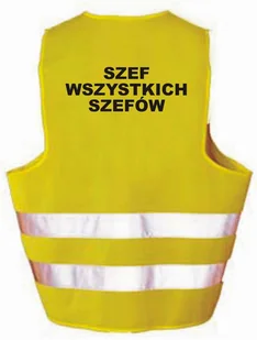 Szef Wszystkich Szefów - Kamizelka Z Nadrukiem Ostrzegawcza Odblaskowa Libres Polska Sp - Odzież robocza - miniaturka - grafika 1