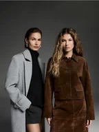 Moda i Uroda OUTLET - Reserved - Zamszowa kurtka z kieszeniami - brązowy - miniaturka - grafika 1