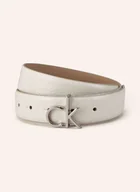 Paski - Calvin Klein Pasek Skórzany weiss - miniaturka - grafika 1