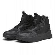 Buty sportowe męskie - Buty męskie jesienne wysokie Puma Trinity Mid Hybrid 39232701 czarne 43 - miniaturka - grafika 1