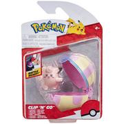 Figurki dla dzieci - Clefairy Clip N Go Heal Ball Pokeball Figurka Pokemon - miniaturka - grafika 1