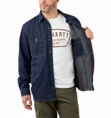 Koszule męskie - Ocieplana Koszula Carhartt Relaxed Denim Glacier M - miniaturka - grafika 1