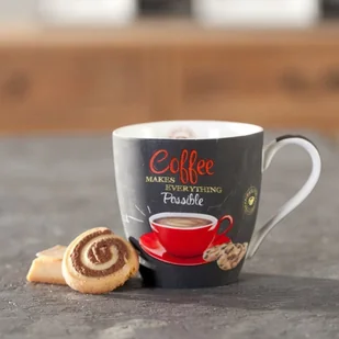 Dekoria Kubek Coffee time, red, 350 ml - Kubki - miniaturka - grafika 2