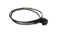 Listwy zasilające - elektro-plast opatÓwek Przewód przyłączeniowy W-3 3x1,5 mm2 czarny z wtyczką kątową 1,5m 51.933 - miniaturka - grafika 1