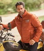 Kurtki męskie - Dwukolorowa, pikowana kurtka Colorado Mountain Mężczyzna Atlas For Men - Kolor : Pomarańczowy - Rozmiar : 3XL - miniaturka - grafika 1