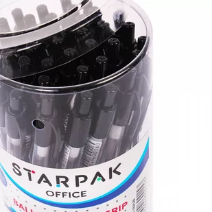 Starpak Długopis automatyczny z gripem mix kolorów - Pióra kulkowe - miniaturka - grafika 1