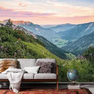 Fototapety - Fototapeta krajobraz alpejski zielonym - 400 x 250 cm - SANDERS & SANDERS - miniaturka - grafika 1