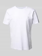 Koszulki męskie - T-shirt z detalem z logo - miniaturka - grafika 1