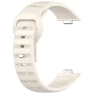 Akcesoria do smartwatchy - opaska pasek bransoleta LINEBAND Huawei Watch FIT 3 beżowa - miniaturka - grafika 1