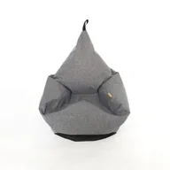 Fotele i pufy dla dzieci - Pufa Worek Dla Dzieci Tipi Spa Szary Melanż - miniaturka - grafika 1