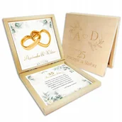 Wesele i ślub - PUDEŁKO NA PIENIĄDZE PAMIĄTKA ROCZNICA ŚLUBU Z2 - miniaturka - grafika 1