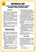 Instrukcje stanowiskowe BHP - IAG64 INSTRUKCJA BHP MYCIA CZYSZCZENIA I DEZYNFEKCJI MASZYN, FN - FOLIA SAMOPRZYLEPNA; (245X350MM) - miniaturka - grafika 1