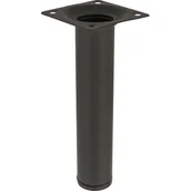 Zawiasy, okucia i inne akcesoria - Noga meblowa okrągła 15 cm czarna - miniaturka - grafika 1