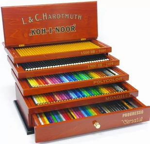 Koh-I-Noor KIN ZESTAW ARTYSTYCZNY DUŻY 8896/5 K. DREWNIANA 8896000005DK0104 - Pozostałe akcesoria dla plastyków - miniaturka - grafika 1