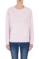Bluzy damskie - Armani Exchange Damski sweter Sustainable, długi rękaw, prążkowany mankiet, bluza, ilusion, rozmiar S, iluzja, S - miniaturka - grafika 1