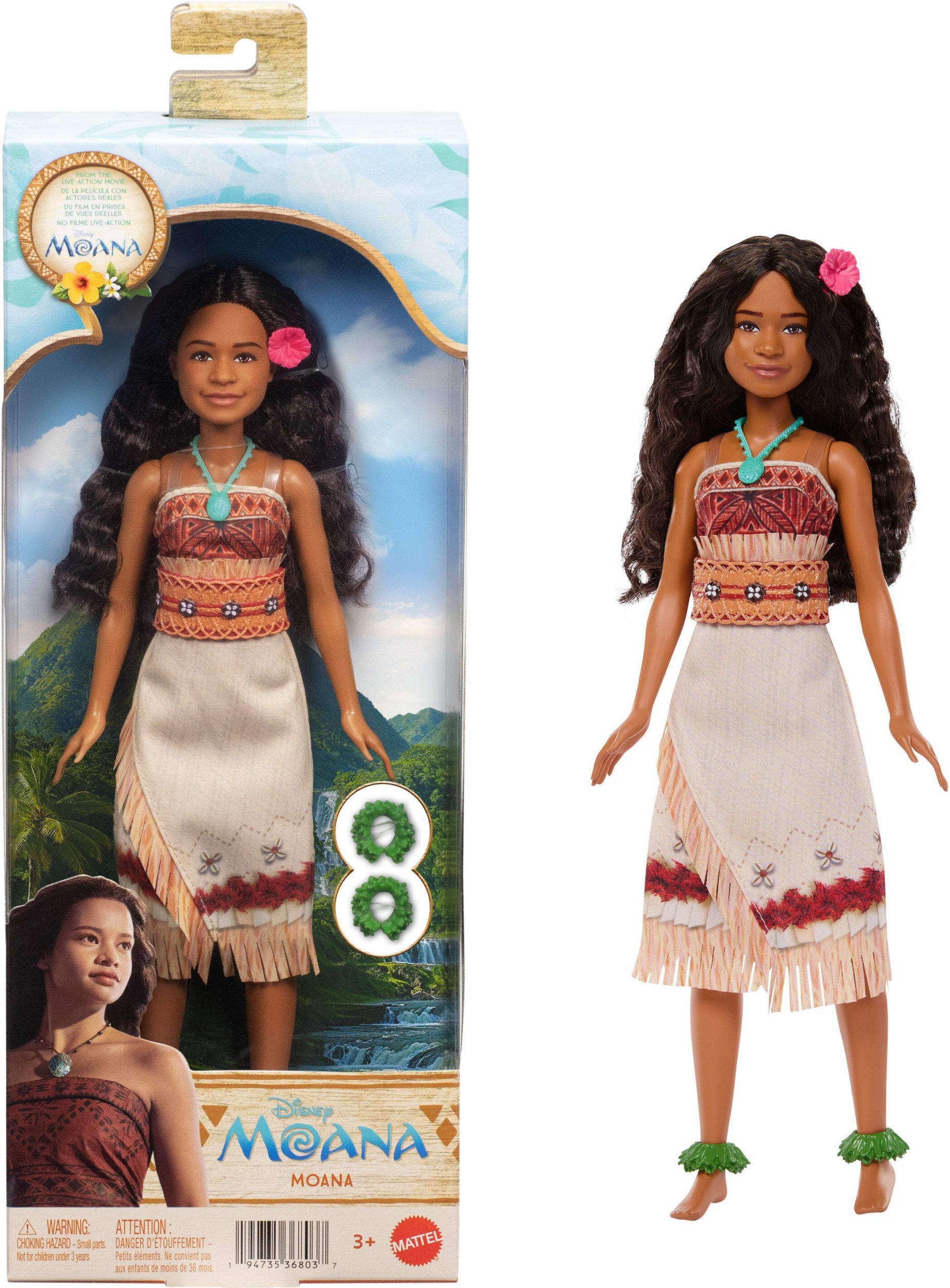 Mattel Disney Princess Moana doll Vaiana JLP16