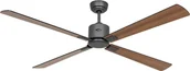 Wentylatory sufitowe - Energooszczędny wentylator sufitowy ze zdalnym sterowaniem Eco Neo III WiFi 152 cm bazaltowo-szary łopatki czarny / teak - miniaturka - grafika 1