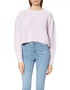 Bluzy damskie - Urban Classics Ladies Wide Oversize Sweater Bluza Kobiety , softlilac , 4XL - grafika 1