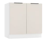 Szafki kuchenne - Dolna Szafka Kuchenna 80 Cm Beż Piaskowy A4-L74 - miniaturka - grafika 1