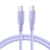 Kable USB - Joyroom kabel Multi-Color Series SA34-CC3 USB-C / USB-C 60W szybki transfer 1m - miniaturka - grafika 1