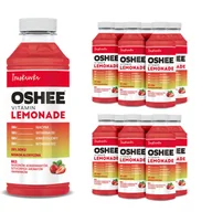 Soki i napoje niegazowane - 12x OSHEE Vitamin Lemonade truskawka 555 ml - miniaturka - grafika 1