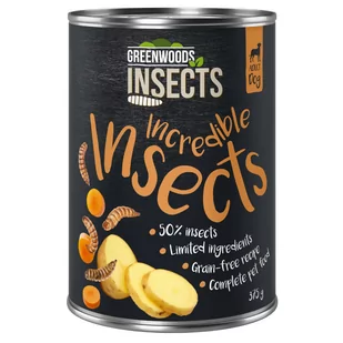 Greenwoods Insects, insekty z ziemniakiem i marchwią - 6 x 375 g - Mokra karma dla psów - miniaturka - grafika 3