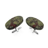 Spinki do mankietów i krawatów - Srebrne spinki do mankietów Heliotrop (S1022) [925] - miniaturka - grafika 1