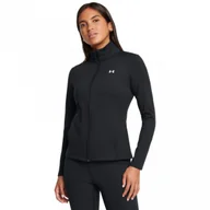 Koszulki sportowe damskie - Damski longsleeve treningowy rozpinany Under Armour Motion Jacket Emea - czarny - UNDER ARMOUR - miniaturka - grafika 1