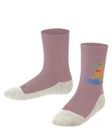 Skarpetki damskie - FALKE Skarpety dziecięce, uniseks, Active Crocodiles, żywa wełna Lyocell, cienkie, oddychające, 1 para, czerwone (Brick 8770), 35-38, czerwony (Brick 8770), 35-38 - miniaturka - grafika 1