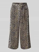 Spodnie damskie - Kuloty o kroju regular fit ze wzorem na całej powierzchni model ‘NOVA’ - miniaturka - grafika 1