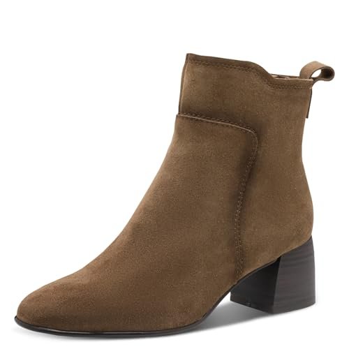 Tamaris Damskie botki na obcasie 1-25323-45, kamelowe, rozmiar 36 EU, piaskowy, 36 EU