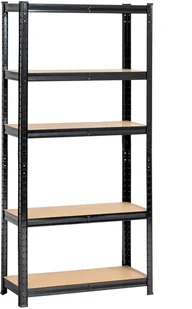Fancy Garden REGAŁ METALOWY 70x30x154 CZARNY - Szafy i regały magazynowe - miniaturka - grafika 1