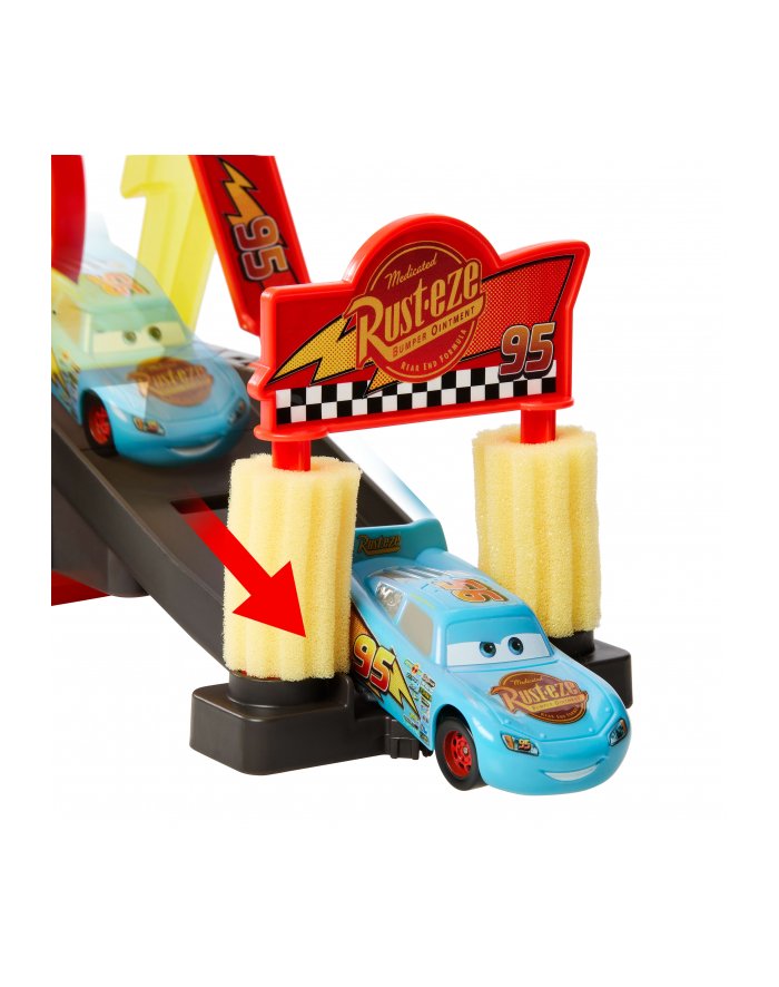 Cars Myjnia samochodowa Zmiana koloru Zestaw Zygzak McQueen JBM70 MATTEL