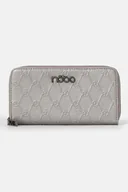 Portfele - Stalowy portfel Nobo z monogramem - miniaturka - grafika 1
