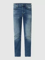 Spodnie męskie - Jeansy o kroju straight tapered fit z dodatkiem streczu model ‘3301’ - miniaturka - grafika 1