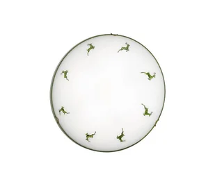 Kolarz 731.13.4.100-Lampa sufitowa NONNA 3xE27/60W/230V pr.50 cm jeleń zielona - Lampy sufitowe - miniaturka - grafika 1