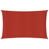 Parasole ogrodowe - vidaXL Żagiel przeciwsłoneczny, 160 g/m, czerwony, 3x6 m, HDPE vidaXL - miniaturka - grafika 1