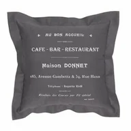 Poduszki dekoracyjne - Poduszki Dekoracyjne Szare CAFE BAR - miniaturka - grafika 1