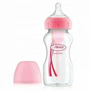 Butelki dla niemowląt - Dr Brown''s Butelka Options+ szeroka 270ml różowa - miniaturka - grafika 1