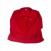 Bluzy damskie - Rozpinana bluza damska czerwona COLUMBIA XXXL - Columbia - miniaturka - grafika 1