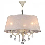 Lampy sufitowe - Lampa wisząca Filomena z abażurem z koronki - miniaturka - grafika 1