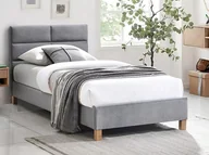Łóżka - Łóżko Sierra Velvet 90X200 Dąb / Szary 150 - miniaturka - grafika 1