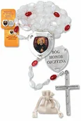 Różańce - Różaniec św. Andrzeja Boboli z ryngrafem - miniaturka - grafika 1