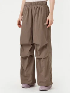 adidas Spodnie dresowe Essentials Ripstop JD0783 Beżowy Loose Fit - Spodnie sportowe damskie - miniaturka - grafika 1