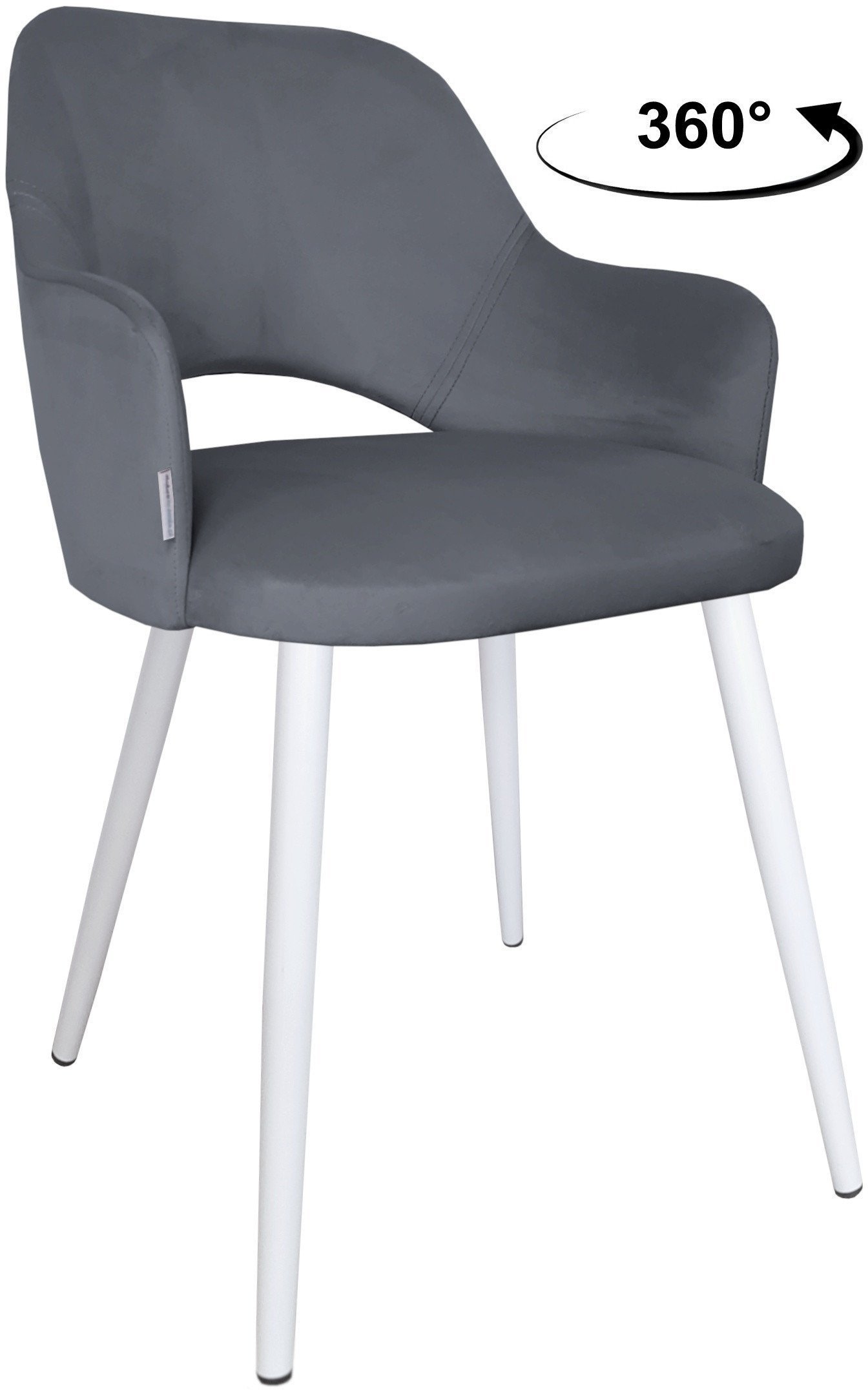 Krzesło obrotowe Milano podstawa biała BL14