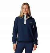 Bluzy damskie - Bluza Damska Columbia Helvetia Ii Cropped Half - Collegiate Navy Xl - miniaturka - grafika 1